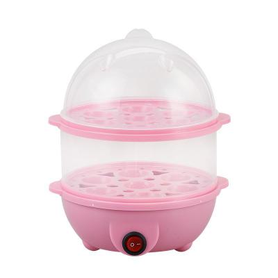 China Mini Breakfast Automatic Chicken 14 Egg Cooker Double Layer Safety Automatic Egg Cooker Household Electric Fast Boiler for sale