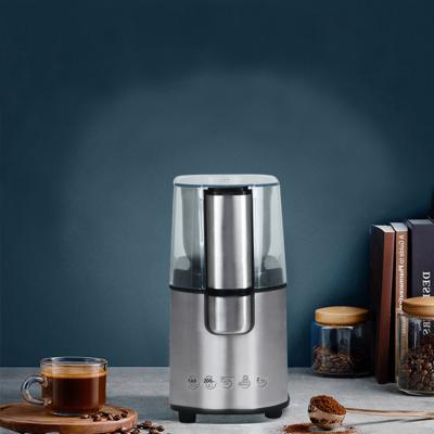 China Who respects the environment. 200W Stainless Steel Electric Easy Cup Coffee Maker Single Beans Mill Herb Nuts Grinder Portable Mini Coffee Maker Grinder for sale