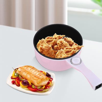 China Multifunctional Portable Not Easily Cleaned Stick 1.6l Stainless Steel Electric Frying Pan With Steam Layer for sale