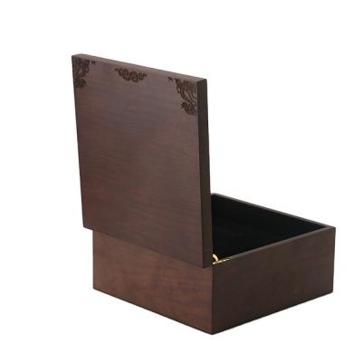 China Other High Quality For Commercial Custom Craft Projects Natural Paint Unfinished Wooden Gift Wine Boxes for sale