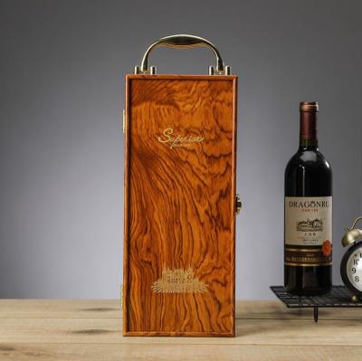 China Factory direct sale classic classic custom with metal handle multifunctional wooden wine box for sale