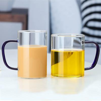 China Sustainable Borosilicate Glass Heat Resistant Mug for sale