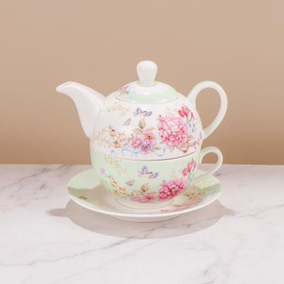 China Wholesale stocked teapot of European style ceramic teapot for one for sale