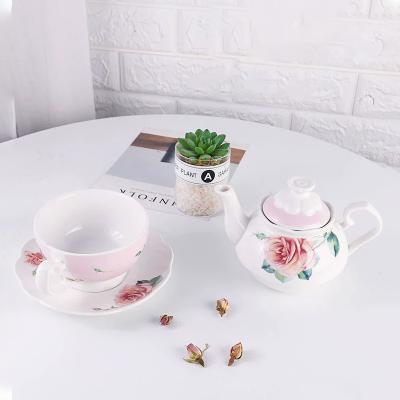 China Viable China factory bone china coffee tea set ceramic pot for sale