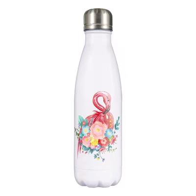 China 350ml Sublimation Double Wall Sustainable Vacuum Insulated Stainless Steel Cola Shape Water Bottle for sale