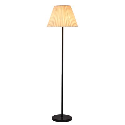 China Lighting Works Simple American Decoration Metal Living Room Bedroom Floor Lamp Plug-in LED Cloth Floor Lamp for sale