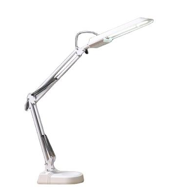 China Modern LED eye protection bedside bedroom learning desk children's metal clip fluorescent lamp long arm table lamp for sale