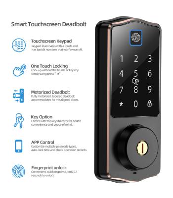 China Hot Selling Smartphone Biometric Remote Control Smart Locks Fingerprint 2012 Digital Code Card Key Intelligent Smart Door Lock for sale