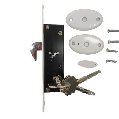 China DOOR High Security Sliding Aluminum Door Lock With Hook Locks With Cross Key Cylinder for sale