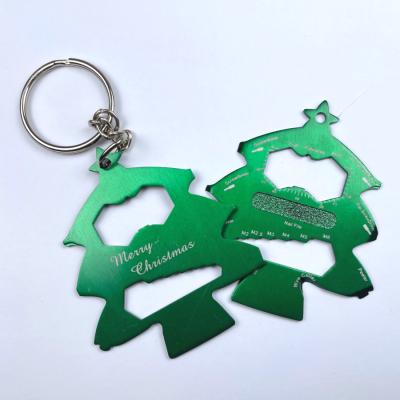 China Financial Institutions Financial Institutions New Design Customized Christmas Tree Shape Multi Function Tool Card Personalized Gift Set for sale