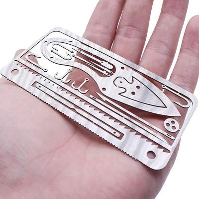 China 2021 New Design Sustainable Metal Men's Wallet Survival Camping Fishing Multi Functional Card Card for sale