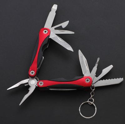 China Unrated Innovation Outdoor Camping 11 In 1 Tool Multi Pliers With Key Chain for sale