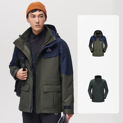 China OEM ODM Breathable Anorak Rain Jacket Outdoor Sports 3 In 1 Fleece Waterproof Men Coating Jacket for sale