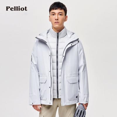 China High quality new arrival men's winter parkas breathable 3 in 1 hoodie windproof waterproof jackets for men for sale