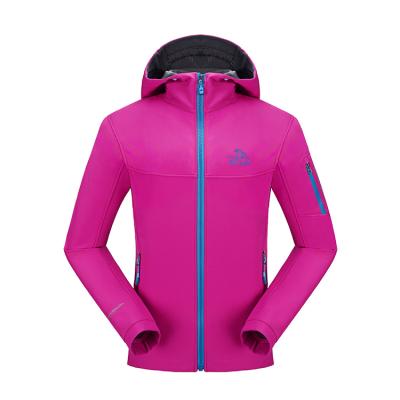 China Breathable Water Repellent Outdoor Rise Breathable Fleece Lined Soft Shell Jacket for sale