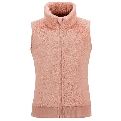 China ODM Breathable Fashion Style Cute Soft Comfortable Fleece Vest For Woman for sale