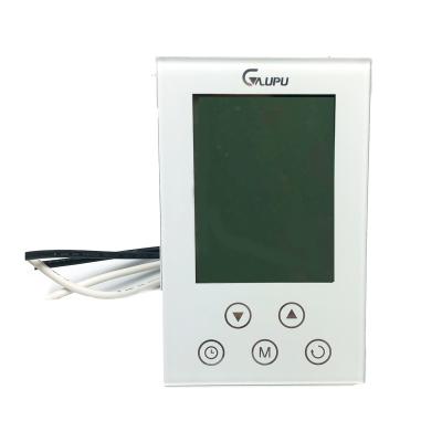 China Modern Blue GFCI 220v Display Electric Heater Room Thermostat For Floor Heating for sale