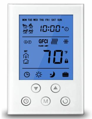 China GM4 Energy Saver ETL Listed Floor Heating Thermostat With GFCI Protection for sale