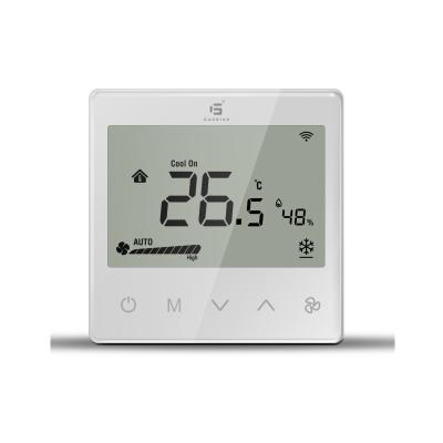 China F5-FC-WI modern central air conditioner touch screen HVAC cooling and heating thermostat for sale