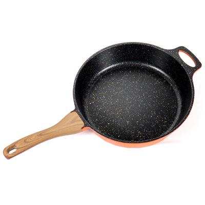 China Non Stick Frying Pan Factory Wholesale Aluminum Cookware Viable Non Stick Frying Pan With Lid And Handle for sale