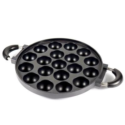 China 19 Hole Ball Cake Mold Viable Die Cast Aluminum Non-Stick Cake Mold Cake Pan Wholesale for sale