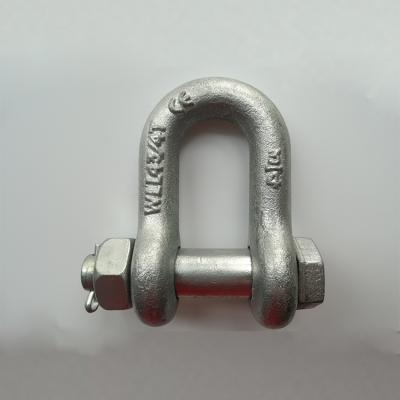 China 2021 New Heavy Industry Adjustable Shackle Stainless Steel Safety US Type Bolt Chain Shackle G-2150 for sale