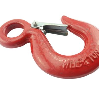 China Heavy Industry S320 Alloy Steel Drop Forged Red Eye Lifting Steel Hook for sale