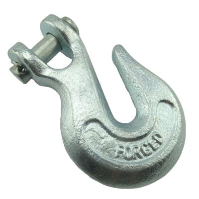 China H331 Heavy Industry Crane Clamp Clevis Clevis Safety Latch Carbon Steel Galvanized Chain Release Hook for sale