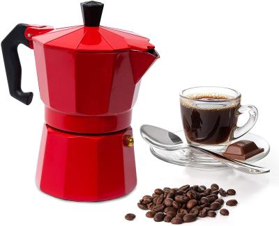 China Viable Mocha Hot Pot Maker Espresso Sale 6-Cups Stovetop Aluminum Coffee Maker for sale