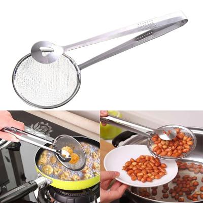 China New Products Sustainable Shopping Online Innovative Kitchen Tool Cooking Instruments Stainless Steel Filter Oil Fryer Mesh Straine for sale