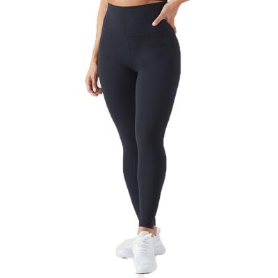 China Breathable Custom Polyester Nylon Shiny Split Extended Compression Yoga Leggings for sale