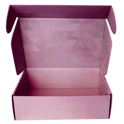 China Recyclable Fancy Mailing Cardboard Insert Ad Cardboard Luxury Corrugated Black Postal Pink for sale