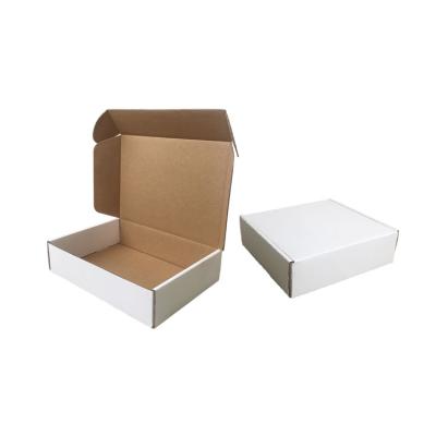 China China Factory Recyclable Custom Packaging Box White Shipping Carton With Logo Top Tuck Box Packaging For Scarf for sale