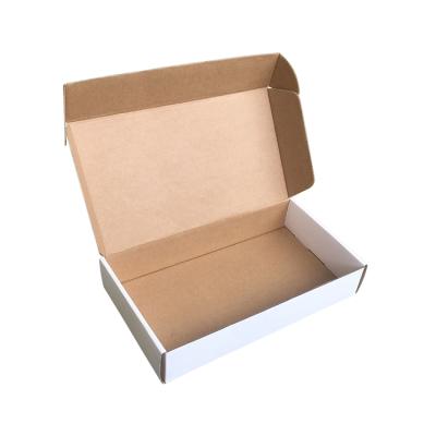 China Factory Supply Recyclable Ecolomic Corrugated Plain White Or Brown Die Cut Postal Mailing Boxes for sale