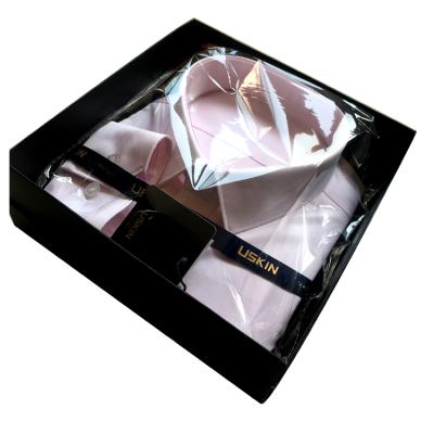 China Recyclable Cardboard Fancy Gift Design Pladtic Mens White Glossy Kraft Paper T Shirt Custom Packing Rigid Box for sale