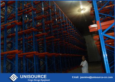 China Cold Warehouse Racking System , Unisource Q345 Steel Industrial Storage Shelving for sale