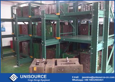 China 75% Extension Sliding Mold Storage Racks Steel Q235 with Travelling Crane Arm for sale