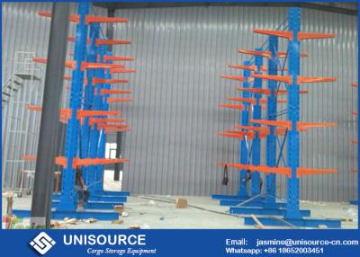 China Q235 Steel Cantilever Lumber Storage Racks For Sheet Metal / Lumber / Piping for sale