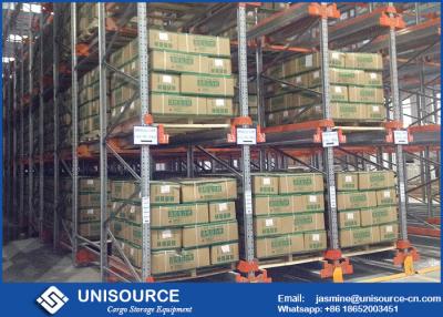 China Flexible Drive Through Pallet Racking , Automated Cold Storage Radio Shuttle System for sale