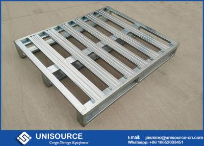 China Heavy Duty Galvanized Steel Pallets ,  Metal Steel Plate Stackable Metal Pallets for sale