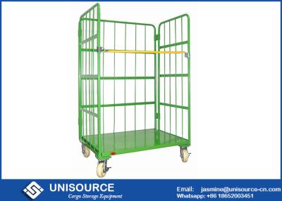 China Roll Cage Trolley For Material Handling , Logistic Steel Pallet Containers for sale