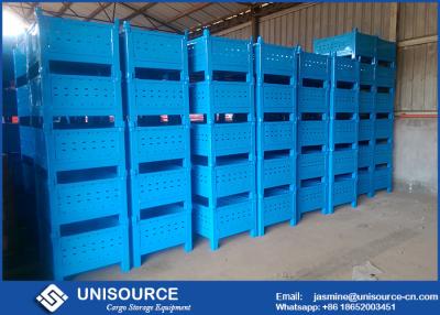 China Unisource Industrial Collapsible Metal Box , Wire Mesh Storage Cages For Transporting for sale