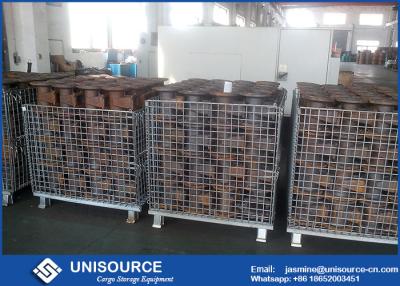 China Heavy Storage Steel Wire Cage Galvanized Steel Wire Mesh Storage Boxes for sale