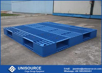 China 1 Ton Load Stackable Plastic Pallet 1200 X 1000mm HDPE Open Deck  Plastic Euro Pallets for sale