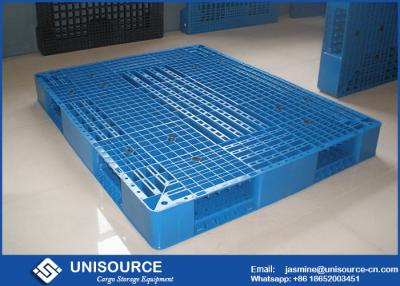 China Steel Tubes Plastic Skids Pallets Single Faced Recycled Plastic Pallets For Racking for sale