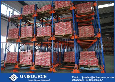 China Height Customized Warehouse Shelving Units , FIFO Logistic Beams Heavy Duty Storage Racks for sale