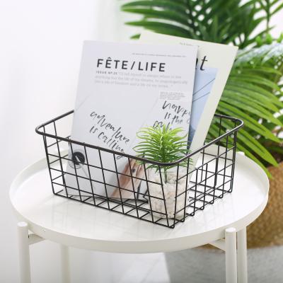 China Viable Home Vegetable Basket Food Wire Mesh Organizer Metal Storage Steel Basket Sundries Basket for sale