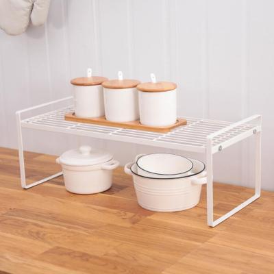 China Simple Kitchen Style Kitchen Organize Rack Storage Shelf Metal Storage Rack Table Rack for sale