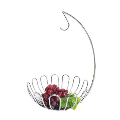 China Sustainable Metal Wire Storage Basket Fruit Basket Wire Fruit Holder for sale