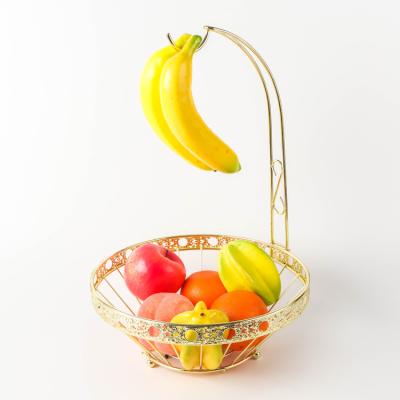 China Sustainable Wholesale Metal Wire Fruit Storage Basket for sale